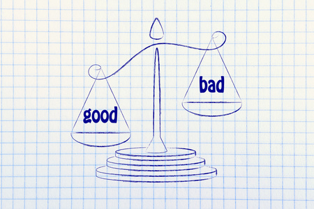 平衡衡量好坏的比喻图片