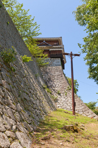 日本角炮塔的松山城堡