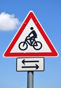 自行车道路交通标志图片