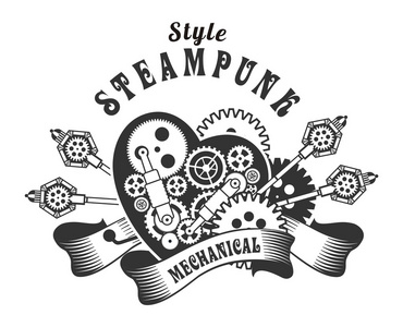 蒸汽朋克机制心图片