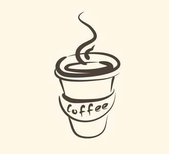 热咖啡杯子图标