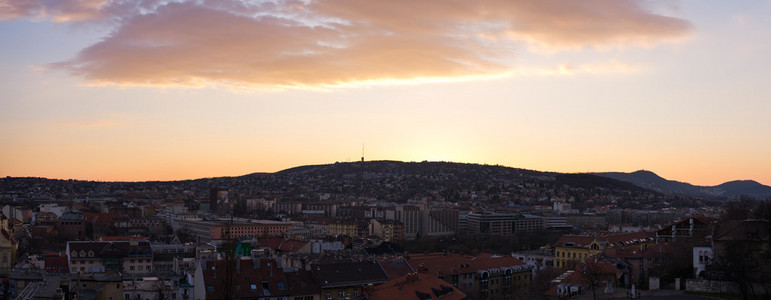 布达佩斯的日落