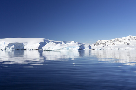 自然和风景的南极