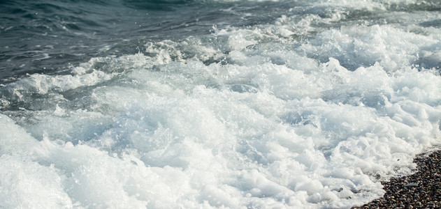 海波浪泡沫