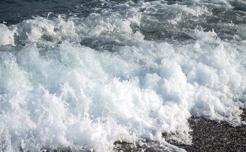 海波浪泡沫