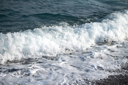 海波浪泡沫图片