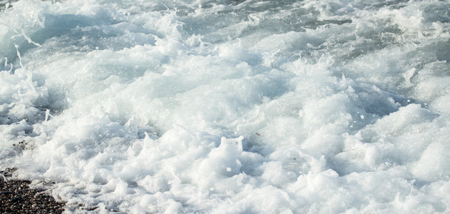 海波浪泡沫