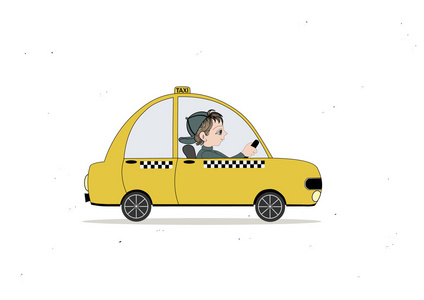 黄色出租汽车和出租汽车司机