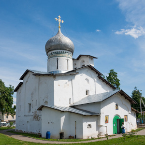 普斯科夫。Russia.Peter 和 Paul Church 与 Bui