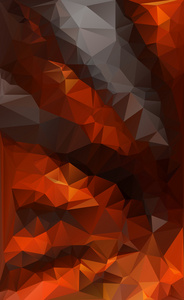 赤火多边形马赛克背景，矢量插画，创意业务设计模板