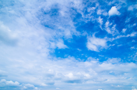 蓝蓝的天空背景与云