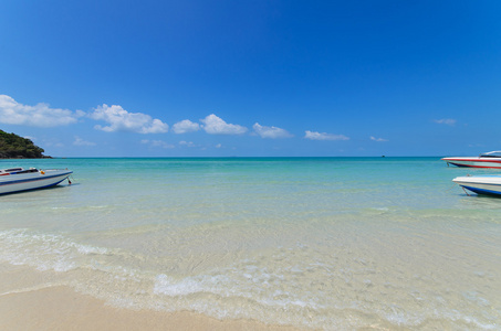 在夏天的海景