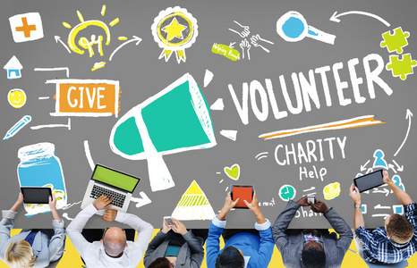 志愿者的慈善机构帮助概念