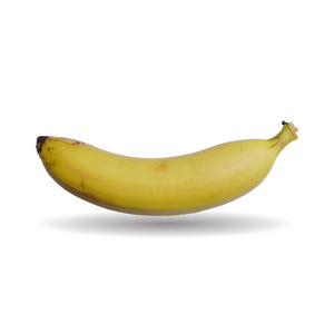 孤立在白色背景上的香蕉。矢量