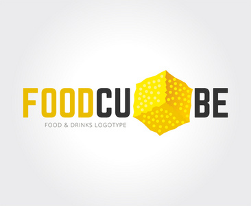 抽象食品标识模板的品牌和设计图片