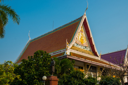 寺庙复合体帕那莱叻市。泰国