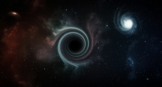 在太空中的黑洞图片