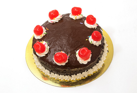 红樱桃巧克力蛋糕