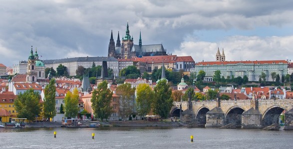 捷克共和国布拉格城堡的视图