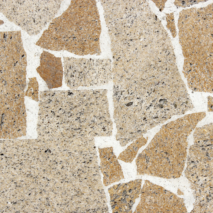 几何的石头地板