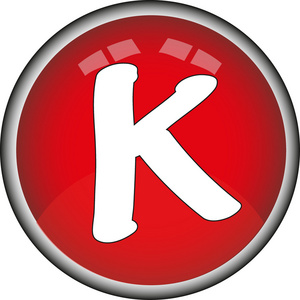 字母 K 标志图标设计模板元素