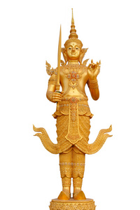 金神 Phra 暹罗 Deva Thirat 安全护卫的泰国