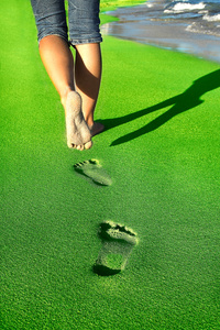 步骤的脚印图片