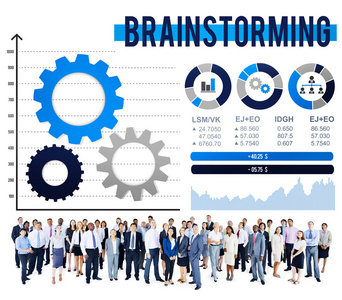 头脑风暴商业会议概念