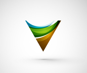 抽象的几何公司徽标三角形图片