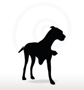 剪影狗图片大全