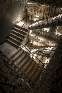 恐怖的楼梯图片