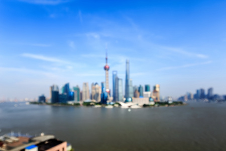 上海和地标全景天际线