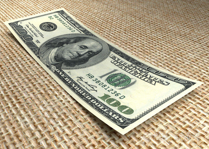 一百美元的钞票照片-正版商用图片1jl783-摄图新视界