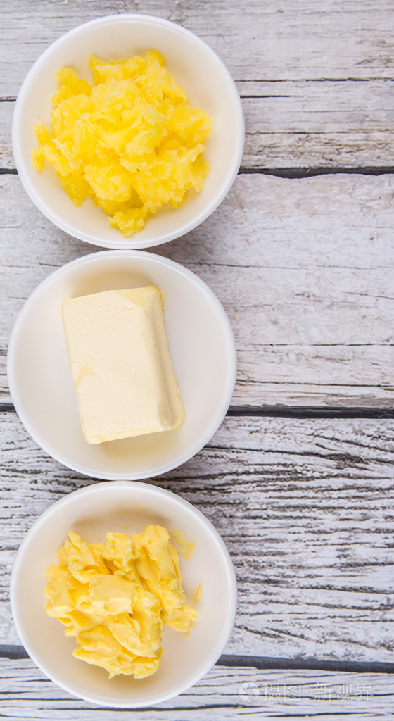 黄油人造黄油和印度酥油
