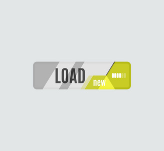 Load 按钮，未来高科技的 Ui 设计