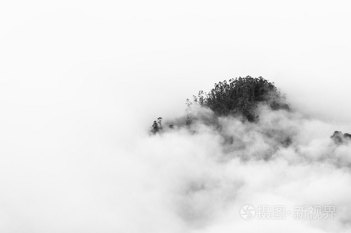 高山景观在马德拉岛