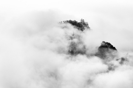 高山景观在马德拉岛