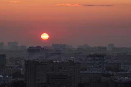莫斯科上空的日出