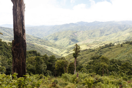 在缅甸的山水风景