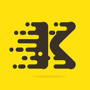 K 字母 logo 设计模板