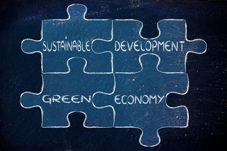 可持续发展与绿色经济图图片