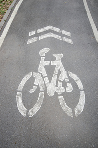 自行车车道标志