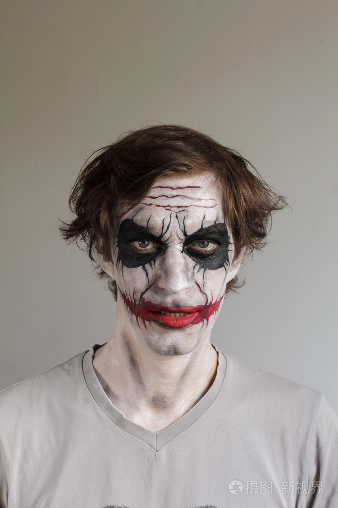 万圣节面部彩绘