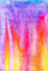 Watercolorabstract 粉色 紫色和橙色背景