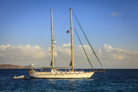 帆船在加勒比海