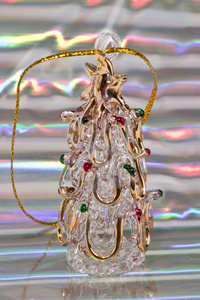 老式玻璃圣诞树装饰