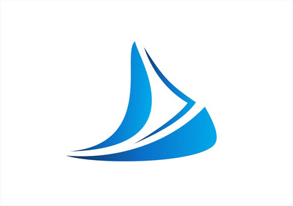 帆船邮轮业务标志船图标风海旅游符号照片