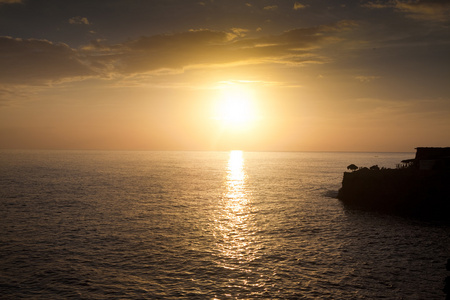 海上日落