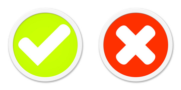 按钮红绿同意或不同意照片