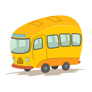 卡通车头矢量卡通巴士照片